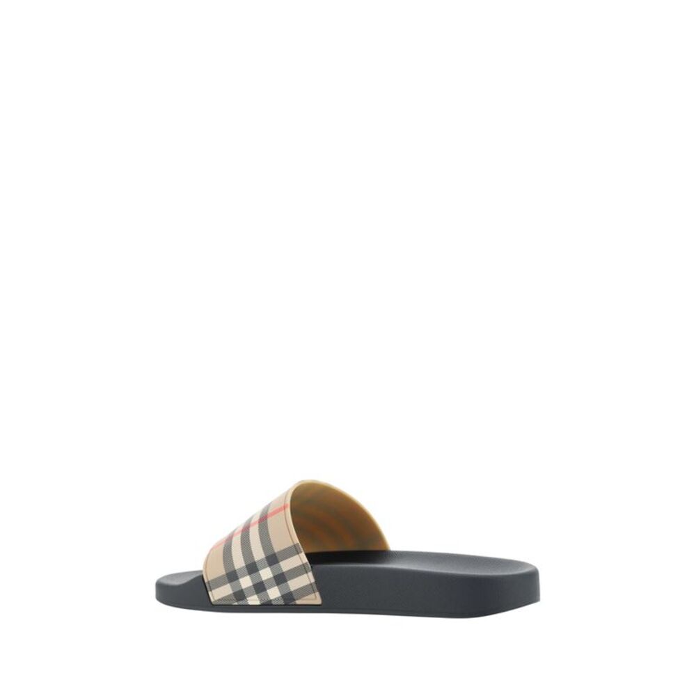 Burberry Brown Rubber Slides Men's Sandals - Picture 3 of 4